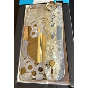 Minnie Mouse Case iPhone 12 & 12 Pro With Kickstand Wrist Keychain